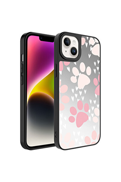 ECRUZ حافظة ECRZ Mirror اللامعة المتوافقة مع هاتف iPhone 14 Plus مع حماية للك...