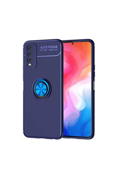 ECRUZ غطاء حماية سيليكون ECRZ Ravel لهاتف Vivo Y20S - أزرق