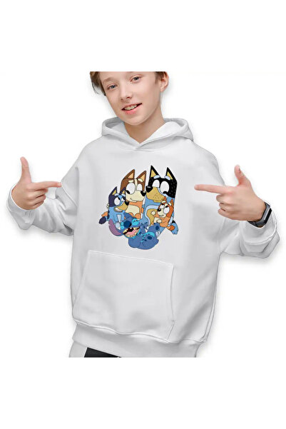 OEM Hanorac Copii Baieti Bluey Family Stitch Stich Bingo