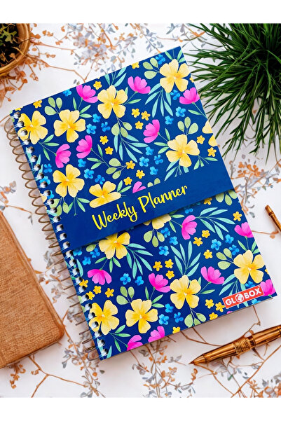 ÖZ OFİS A5 Spiralli Sert Kapak Süresiz-Motivasyon Sayfalı-Haftalık Planlayıcı...