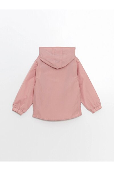 LC Waikiki Lcw Kids Pink Hooded Girl's Raincoat