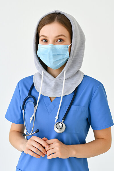 mirach Καπέλο με κουκούλα Scrubs Συμβατό πρακτικό καπέλο εργασίας Κομψό και λειτουργικό συμπληρωματικό αξεσουάρ