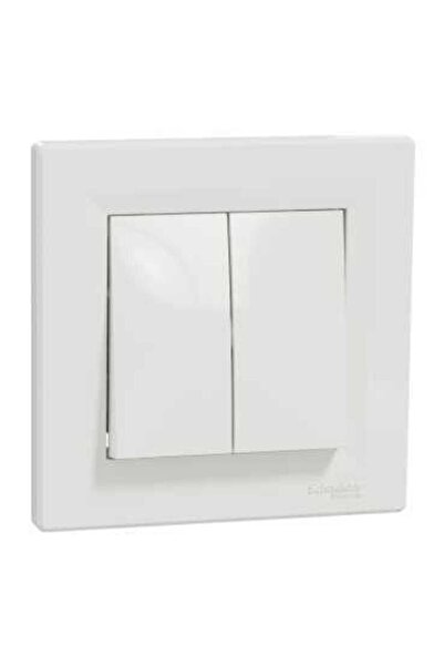 Schneider Electric EPH0600121 Schneider Asfora İkili Vavien Anahtar – Beyaz