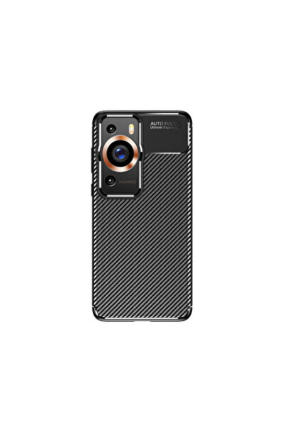 ECRUZ غطاء حماية لهاتف هواوي P60 برو ECRZ من السيليكون - أسود