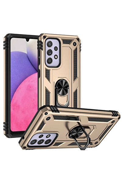 ECRUZ غطاء حماية لهاتف جالاكسي A33 5G طراز ECRZ فيجا - ذهبي