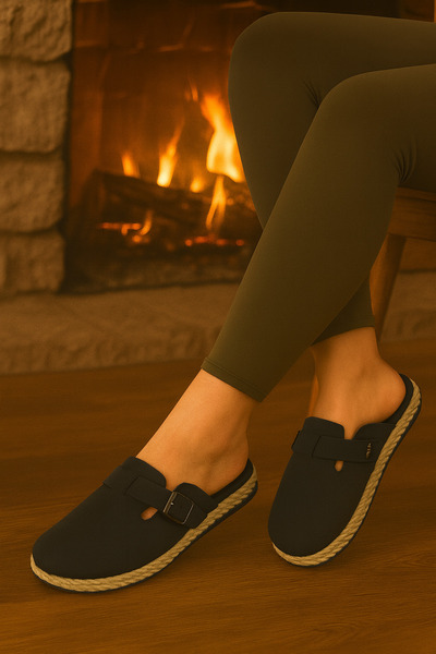 Behtah Kundura New Season Closed Front Daily Comfortable Sabo Slippers House Slippers