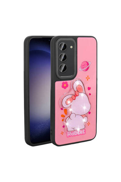 ECRUZ غطاء هاتف Galaxy S23 من ECRZ Amas مصنوع من السيليكون مع شكل أيقوني منقو...