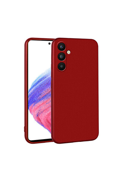 ECRUZ غطاء حماية سيليكون ECRZ Premier لهاتف Galaxy A34 - أحمر