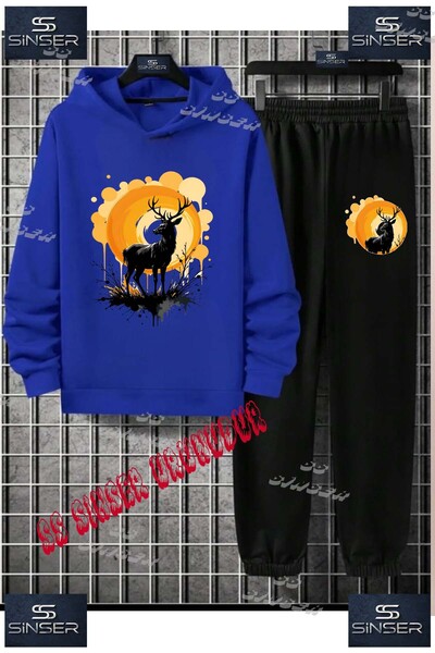 SS SİNSER Set de trening cu hanorac cu imprimeu special „GEYIK TEK GRAFT” pen...