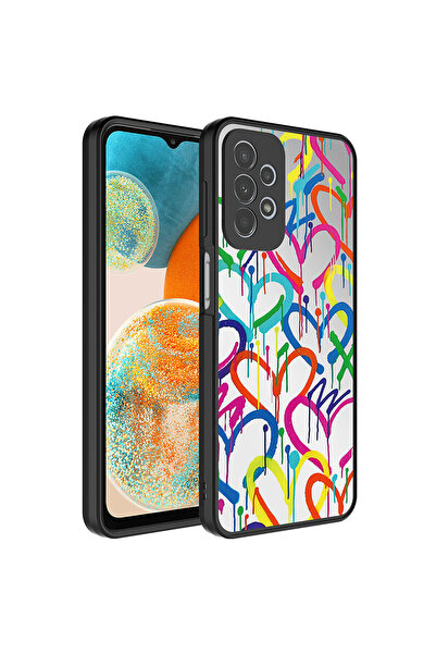 ECRUZ حافظة لهاتف Galaxy A53 5G بنمط مرآة لامعة مع حماية للكاميرا غطاء مرآة E...