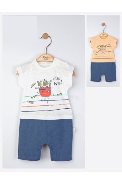 JollyMag Marathon summer baby jumpsuit, Tongs baby (Color: Salmon, Size: 6-9 ...