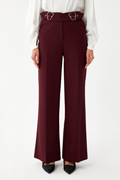 NAGRADA Çift Tokalı Yüksek Bel Pantolon