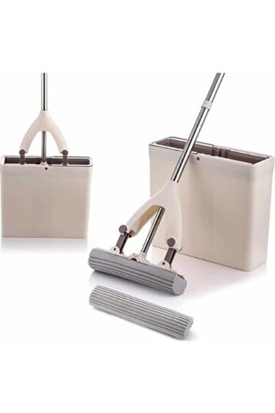 abnturk Yeni Sünger Mop Pva Temizlik Seti + 1 Yedek Başlıklı Süper Kalite ve ...