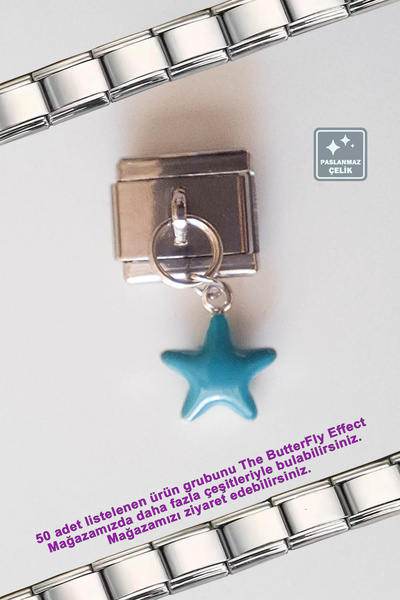 Miss TBee Italian Steel Bracelet - Single Charm