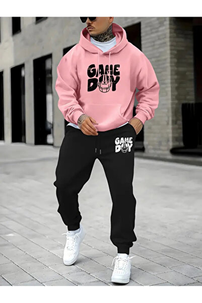 bellanova Ανδρικό μοντέρνο νέο casual πουλόβερ και παντελόνι Plus βελούδινο αθλητικό σετ