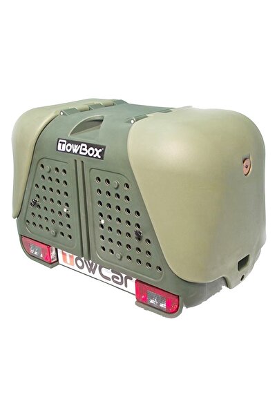 JollyMag Towbox V2 DOG towbar luggage box Green