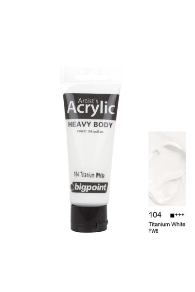 Genel Markalar Akrilik Boya 75 ml Titanium White 104