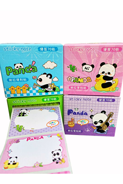 ÖZ OFİS Panda Okul Etiket Seti- 70 Adet- Ajanda, Günlük, Scrapbook Çıkartma