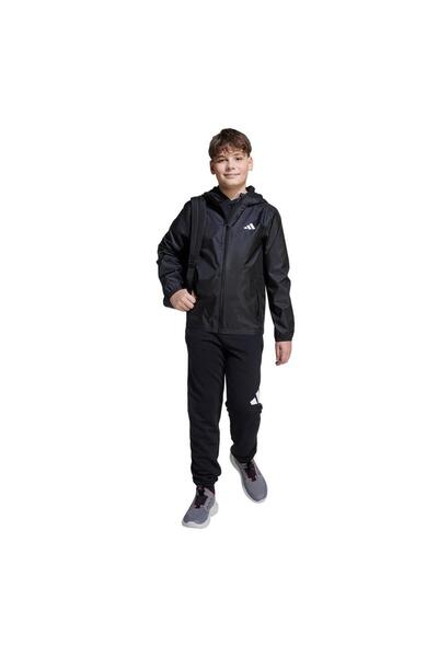 adidas Дитячий чорний піджак J RAIN JKT JL9046