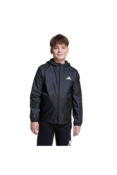 adidas Дитячий чорний піджак J RAIN JKT JL9046