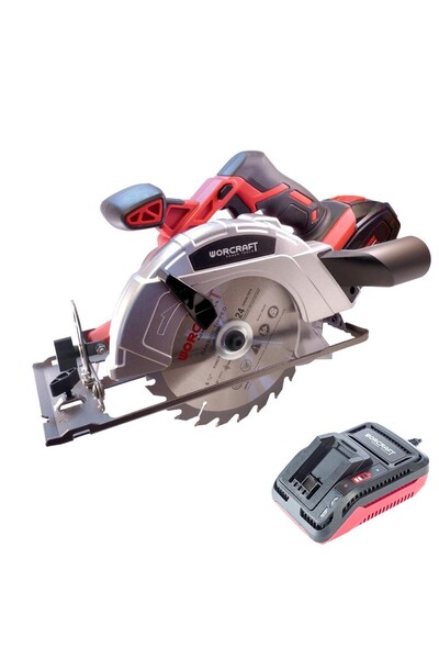 JollyMag Circular saw, 20V Li-ion, with 2 Ah battery, charger, 165x20 mm, Wor...