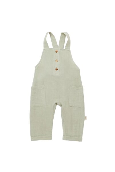 JollyMag Salopeta de vara cu buzunare din muselina, BabyCosy, 100% bumbac , v...