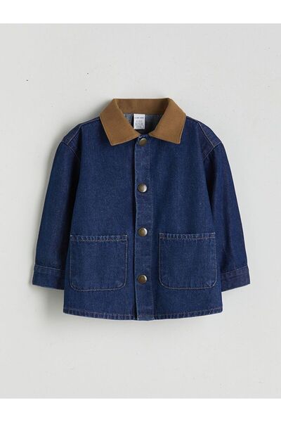 LC Waikiki Baby Boy Jean Jacket with Contrast Collar
