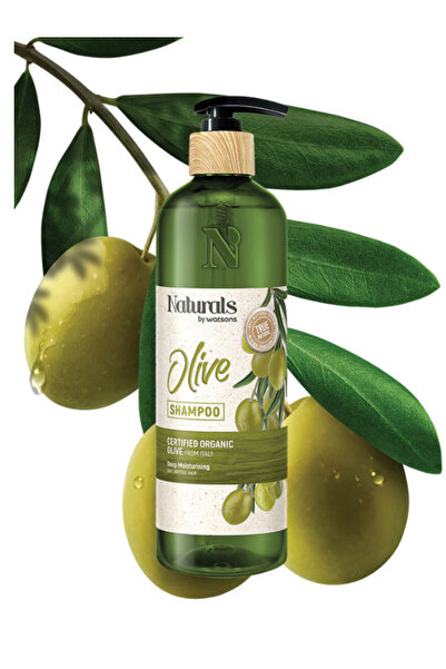 Naturals By Watsons شامبو مغذي للشعر بخلاصة الزيتون الطبيعي 490 مل - مرطب ومض...