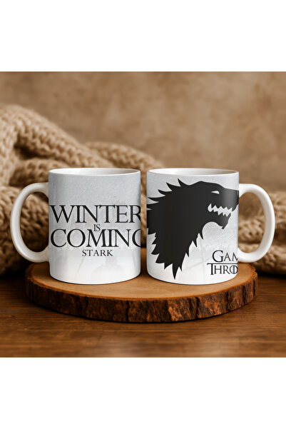 Solid Baskı Stüdyosu Game Of Thrones Stark Figürlü Kupa Bardak - Sapı ve İçi ...