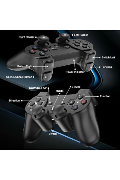 APF Retro game console, AKKEE, 20,000+ games, 2 wireless controllers, 64GB, HDMI