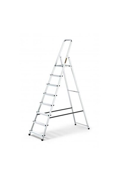 JollyMag Scara aluminiu, 7 trepte, platforma, max 125 kg, 2.37 m, Drabest