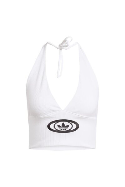 adidas Women's White Bustier Campus V Top Kc8801
