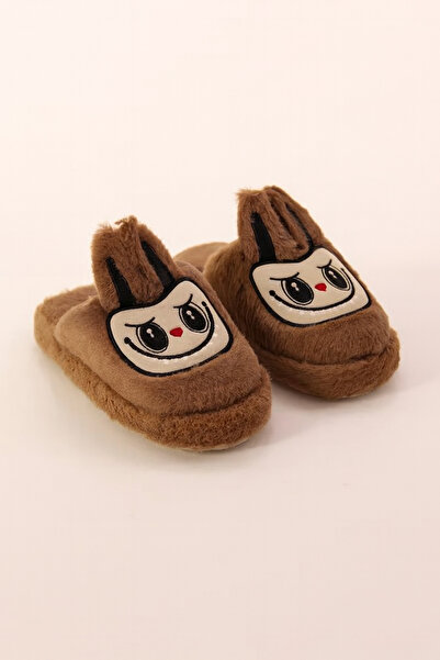 Behtah Kundura Fluffy Silent Sole Labubu Figured House Slippers Furry Slippers
