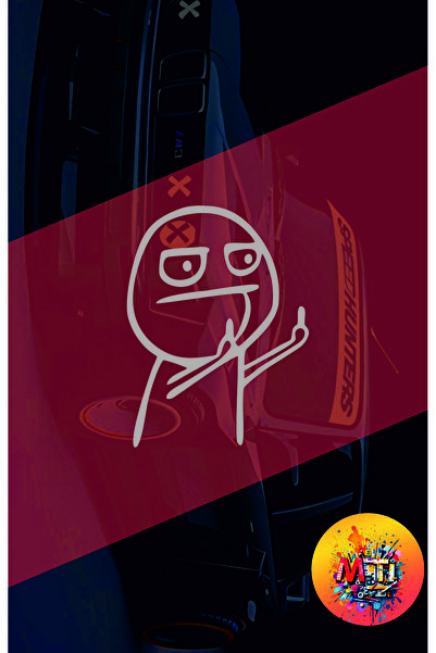 sticker ملصق زجاج السيارة والدراجة النارية من شركة جوست مان أوتو مقاس 15 × 11...