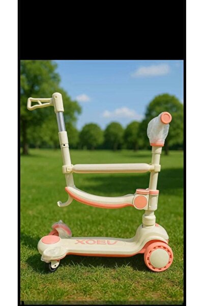 ATLT KATLANABİLİR 3 TEKERLEKLİ ÇOCUK SCOOTER MÜZİKLİ IŞIKLI AYARLANABİLİR YÜK...