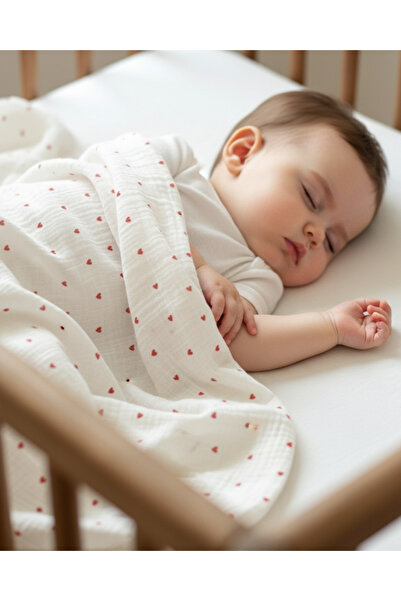 Zezig غطاء ميني سيك هارت من الموسلين