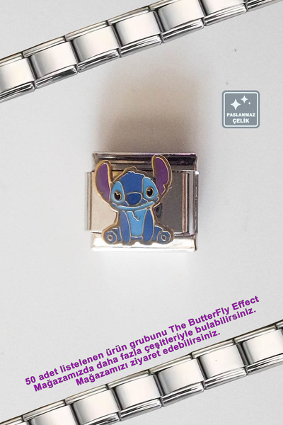 Miss TBee Italian Steel Bracelet - Single Charm