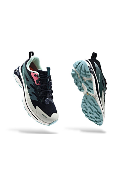 HUMTTO Su Geçirmez Siyah Yeşil Kadın Outdoor Spor Ayakkabı
