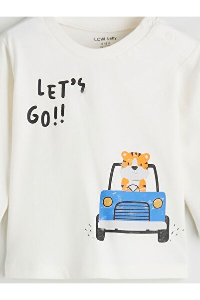 LC Waikiki LCW baby Bisiklet Yaka Erkek Bebek Sweatshirt ve Eşofman Alt 2'li