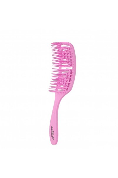 Rooz Rose Aroma Small Hairbrush with Curved Bristles and Mirror - Model 4729