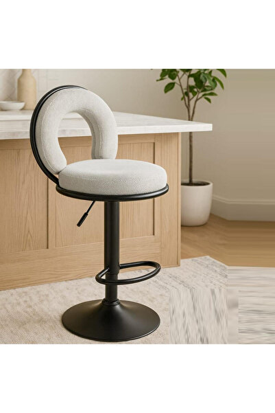 Tasamem Dafia كرسي بار قماش كتان