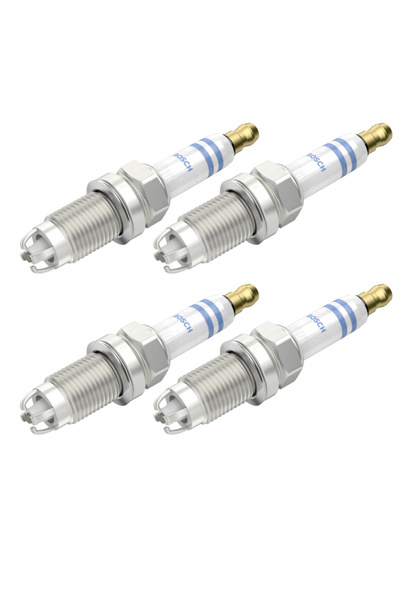 Bosch Set de 4 bujii pentru Audi A2, A3, Skoda Octavia, VW Bora, EOS, Golf, J...