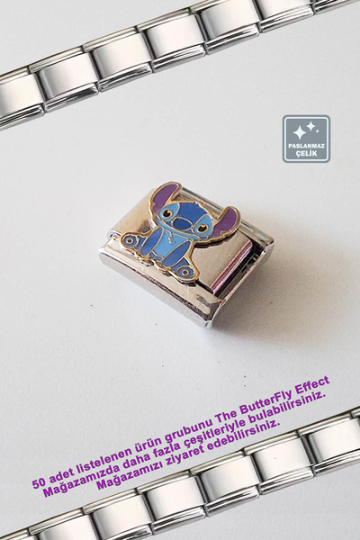 Miss TBee Italian Steel Bracelet - Single Charm