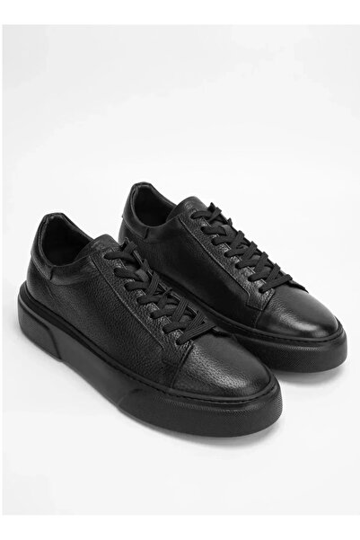 awix Orgen Sheos Γνήσιο δέρμα Tommy Sneaker Trend Casual Παπούτσια (Μαύρη σόλα Μαύρη)