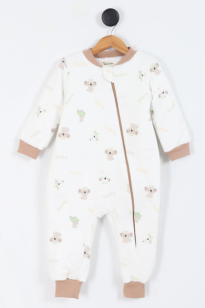 Ofislot Koala Patterned Lined Long Sleeve Cotton Winter Children's Baby Boy Sleeping Bag 2.5 Tog 2 3 4 5 6 Years Old