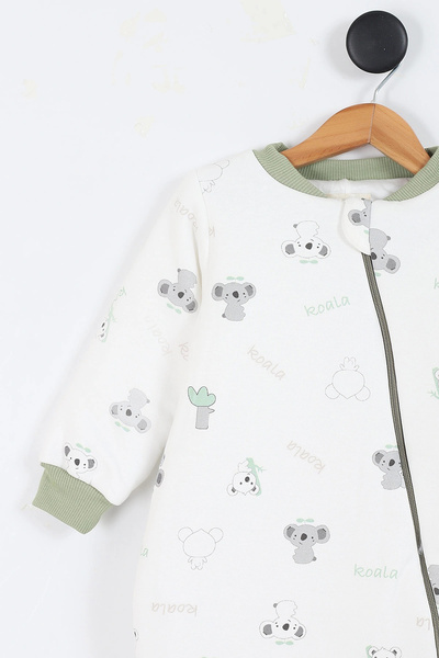 Ofislot Koala Patterned Lined Long Sleeve Cotton Winter Children's Baby Boy Sleeping Bag 2.5 Tog 2 3 4 5 6 Years Old