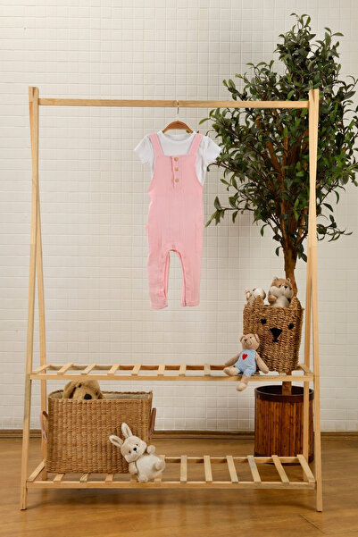 e&f Store Müslin Bebek Salopet Tulum - Bebe Pembe