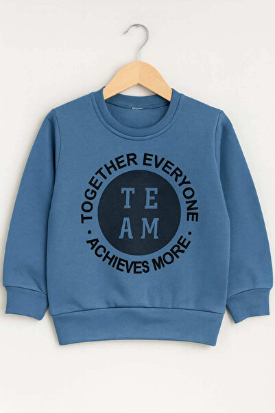 krm kerem bebe Kalın Kışlık İçi Pamuklu Çocuk Sweatshirt