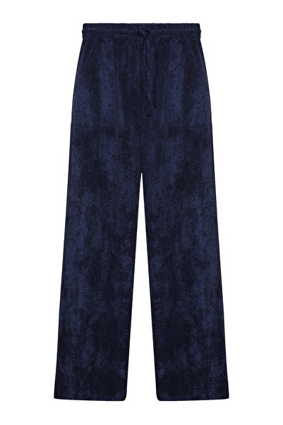 Quzu Широкі штани з вельвету з еластичним поясом