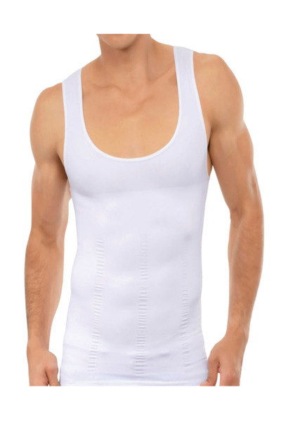 Generic Brand Liza Men's Size 1 Reducing Belly Supporting Corset T-Shirt